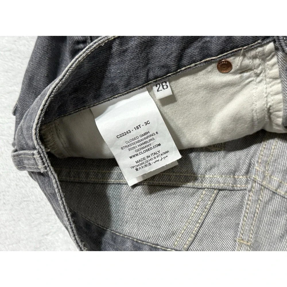 Closed Jeans Women 29 Gray‎ Medium Wash High Rise Relaxed Italian 29x27